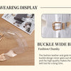 High Quality Ladies Personality Fashion Transparent Wide Waist Seal Dress Shirt Decoration Belts for Women Luxury Designer Brand