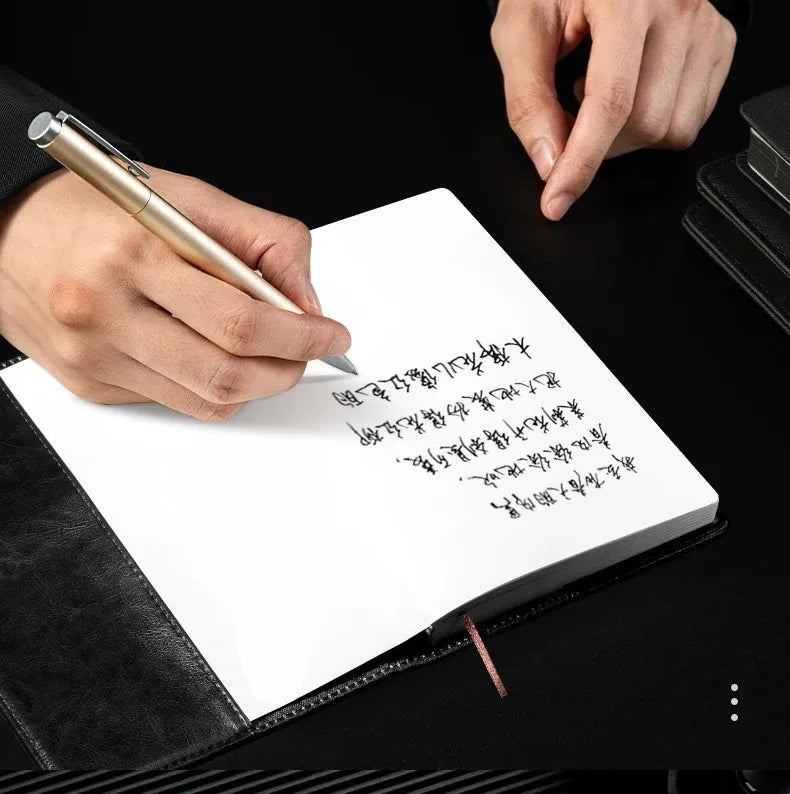 DELI Metal Sign Pen 0.5mm Gel Ink Pens Golden Silver Color Metallic Writing Pen Office Supplies