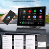 Srunbi 9 Inch Carplay MP5 Portable Smart Player Monitor Wireless Android Auto&Carplay Dual Bluetooth Music AUX USB BT 5.0 IPS