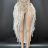 New sexy side slit dance performance costume, birthday party, socialite live house outfit
