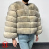 Maomaokong 2025 Natural Real Fox Fur Coat Women Winter Warm Luxury Fur Jacket Detachable Long Sleeves Female Vest Furry Coats