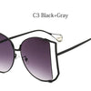 2024 Half Frame Brand Designer Glasses Women Square Pearl Famous Sunglasses Female Fashion Oversized Clear Pink Eyewear Ladies