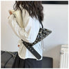 Portable Metal Stud Rivet Shoulder Bag Spicy Girl Chain Y2k Underarm Bag Punk Style Handbag Drawstring Crossbody Bag Daily