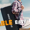 WESTTUNE Memory Foam Mattress CertiPUR-US Portable Roll Up Cot Bed for Home Camping Sleeping Pad Car Mat with Travel Bag
