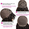 Ombre Brown Short Afro Kinky Curly Bob Wigs For Women Brazilian Human Hair Wigs Highlight Human Hair Wig With Bangs 180% Density