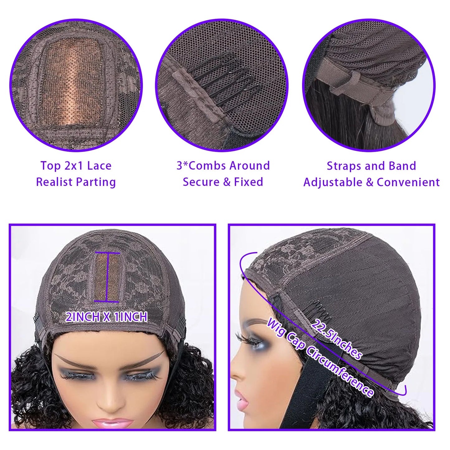 250% Density Straight Bob Wig Human Hair  Wigs with Bangs 2x1 Closure HD Lace Layered Cut Wig Bob Short Wigs Minimalism