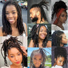 Dreadlock Extension Human Hair 0.6cm Thickness 8 Inch Full Handmade Permanent Locs Can Be Dyed and Bleached for Women Men