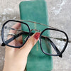 -1 -1.5-2-2.5-3 Double Beam Square Myopia Glasses  Men Women Retro  Anti Blue Ligh Nearsighted Prescription  Computer Eyeglasses