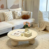 Nordic Combination Bedroom Coffee Table Simple Light Luxury Household Cream New Round Living Room Modern Small Apartment