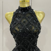 Luxury Sparkly Black Diamond Mesh See THhrough Jumpsuit Women Celebrate Birthday Sexy Dancer Nightclub Performance Stage Costume