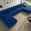 Modern Sectional Sofas Living Room U-Shaped Minimalist Velvet Fabric Large Sofa Couches Luxury 6-Seat Couch with Chaise Ottomans