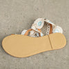 Sandals Women's Floral Pattern Hollow Out Toe Post Lace Flower Sandals Roman Style Open Toe Flat Shoes Women's Sandals