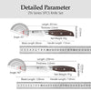 XINZUO High Quality 3.5+5+8+8+8"  Paring Utility Cleaver Chef Knife Germany 1.4116 Stainless Steel 1PCS 5PCS Kitchen Knife Sets
