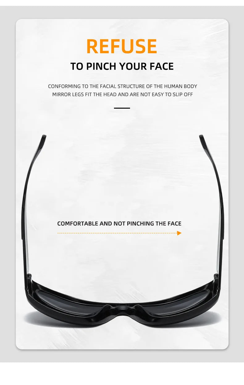 Cool Exaggerated Glasses Future Science And Technology Sense Skiing Big Frame Sunglasses Dazzling Men And Womean