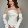 Customized Mermaid Evening Dress Party Classic  Jersey Strapless Dresses Modern Saudi Arabia Available in Colors Celebrity Gowns
