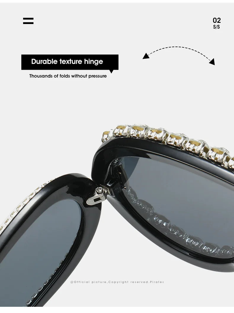 Oversized Punk Rhinestones Sunglasses Women 2024 Luxury Brand One-Piece Y2K Sports Sun Glasses for Lady Steampunk Eyewear UV400