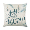 Linen Christmas Pillow Cover Snowman Elk Pillow Case 2024 Christmas Decoration for Home New Year Sofa Car Cushion Cover 45x45cm