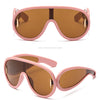 New Fashion Personality Hip Hop Cool Cyberpunk Sunglasses with Large Frame UV400 Anti UV Eyeglasses Oculos De Sol Feminino