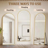 Arched Full Length Mirror, 71"x26" Full Body Floor Mirror Standing Hanging or Leaning Wall, Full Body Mirror with Stand
