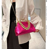 2024 Luxury Women Gold Green Chain Messenger Bags PU Leather Shoulder Bags Shell Clip Designer Handbag And Purse Wedding Clutch