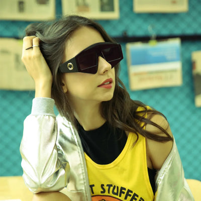Y2K Luxury Brand Designer Oversized Triangle Sunglasses Women For Men 2024 Vintage Punk Sun Glasses Big Frame Popular Shades