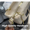Quilted Pattern Solid Color Pu Handbag With Pendant Decoration, Versatile Noble Women's Crossbody Bag, Fashionable Handbag