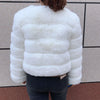 Damenmode Kunstpelzmantel superheiß Herbst Winter Damen kurze Kunstfuchsjacke flauschig hohe Qualität 7XL Damen Pelzmäntel