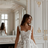 Amanda Customized White Mini Prom Dresses Flower Lace Embroidery Evening Dress Lace-up Spaghetti Strap Party vestidos de fiesta