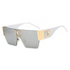New 2024 Luxury Designer Square Sunglasses Women Fashion Trendy Punk Sun Glasses Ladies Gradient Shades Eyewear Oculos UV400