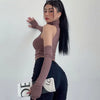 2025 New Spicy Girls Y2k Tops Oversleeve Sexy Turtleneck Tank Top for Women's Slim Fit Short tshirt Skinny Streetwear Crop Top