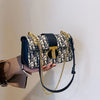 Letter Print Lock Luxury handbags Women Shoulder Bags Designer Crossbody Purses Handbag Chain Strap Clutch Bag 2025 New Small