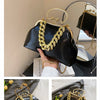 2024 Luxury Women Gold Green Chain Messenger Bags PU Leather Shoulder Bags Shell Clip Designer Handbag And Purse Wedding Clutch