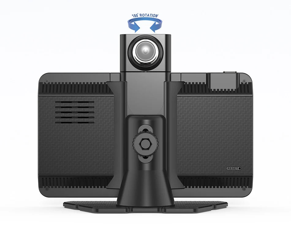 Jansite 7" Car DVR 2.5K Dash cam Wireless Carplay Android Auto Front and Rear Camera Dashboard Driving Recorder Dual Lens Wifi
