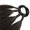 Ponytail Extensions Synthetic Boxing Braids Wrap Around Chignon Tail With Rubber Band Hair Ring 26 Inch Brown Ombre Braid DIY