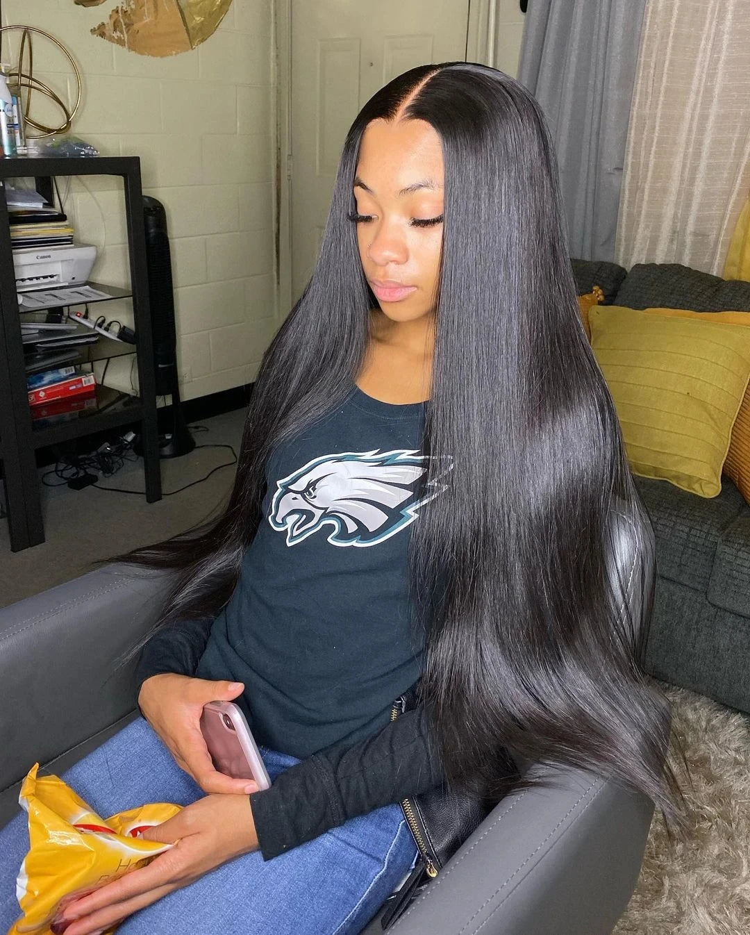 28 30 Inch 6x4 4x4 Pre-Cut Glueless Wig Human Hair Ready To Wear Straight Glueless Wigs Pre-Plucked Top Brazilian Wigs for Women