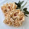 41CM 7 Forks Silk Screen Diamond Rose Artificial Flower Wedding  Living Room Decoration Road Guide Bouquet, Artificial Flower