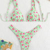 Bikini Women Swimsuit 2025 New Solid Print Sling Bikinis Set Sexy Thong Swimwear Summer Two Piece Beachwear Bathing Suit Female