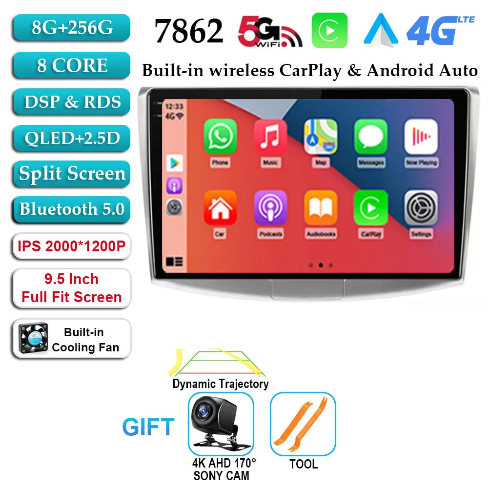 Android 14 For VW Volkswagen Passat B7 B6 CC Car Radio Multimedia Player Autoradio GPS Navigation Camera Carplay QLED 2Din DVD