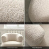 Small unit living room balcony leisure small sofa lamb wool single sofa ins style lazy sofa chair