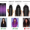 AIMEYA Dark Purple Wig Long Silky Straight Synthetic Lace Front Wig Natural Hairline Daily Wear Cosplay Purple Lace Front Wig