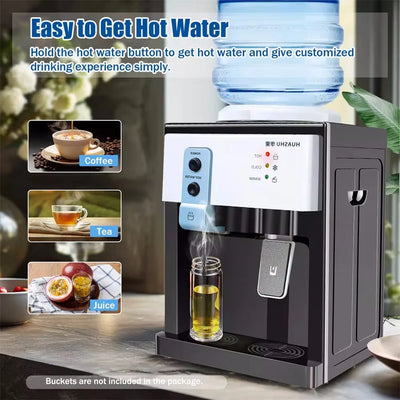 5 Gallon Top Loading Water Cooler Dispenser Countertop Hot+Cold Drinking Machine