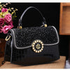 Fashion Diamonds Women Handbags 2023 Red Genuine Leather Lady Shoulder Messenger Bag Crocodile Pattern Portable Shell Tote Bags