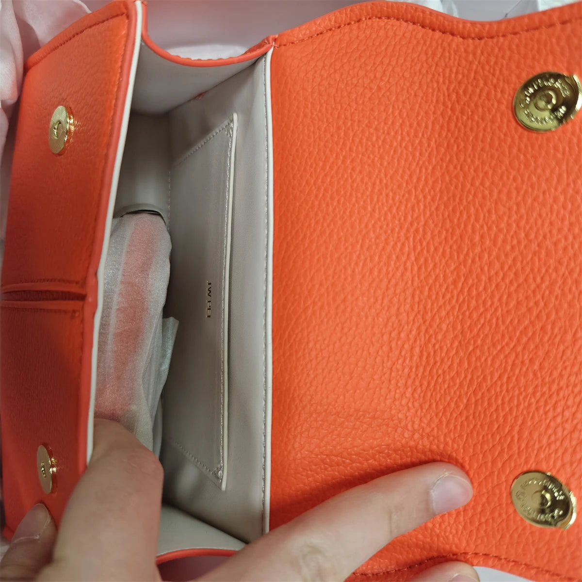 2025 New Orange Color JW PEI Women's Handbag Elise Designer Fashion  Tote Bag Small Square Crossbody Bag Premium Women Bag