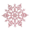 Pack Of 24/12/6 Pieces Snowflakes For Christmas Tree Decoration Blue Snowflakes With Bright Powder Winter New Year Hanging Decor