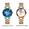 SENO Ocean Star Women Crystal Watch 2024 Top Brand Luxury Rose Gold Women Bracelet Watch for Ladies Wrist Watch Relogio Feminino