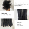 Dreadlock Extensions Real Human Hair For Man/Women 0.6cm Wedth Permanent Loc Extensions 20 Strands 8 Inch Brazilian Dreadlock