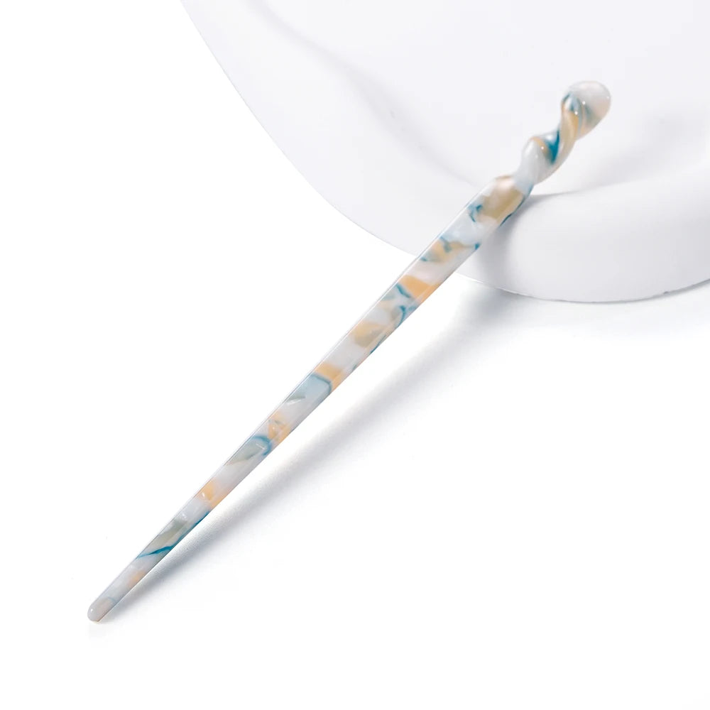 Chinese Style Hair Sticks Vintage Acetate Resin Chopstick Women Hairpins Hair Clip Pin Headwear Wedding Hair Jewelry Accessories
