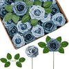 50-200PCS Artificial Roses Flowers Foam Flowers with Stems Fake Roses for DIY Wedding Bouquets Centerpieces Valentine's Day