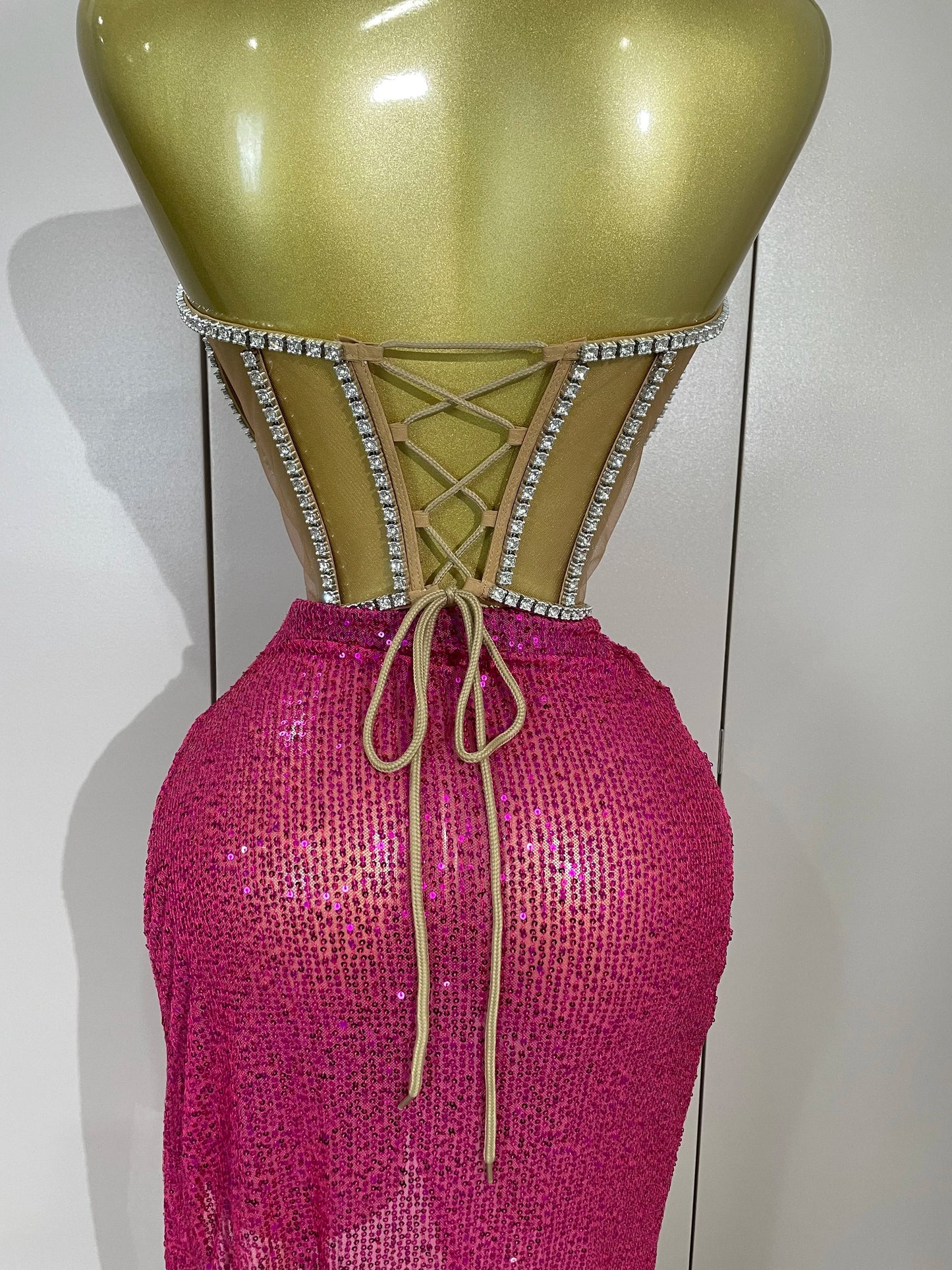 Sparkly Sequins Diamond Birthday Party Two Piece Set Evening Dress 2025 Women Sexy Singer Dancer NightClub Bar Performan Costume