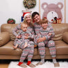 Christmas Family Matching Pajamas Set 2025 Mom Dad Kids Elk Print 2Pcs Clothes Baby Romper Family Look Soft Sleepwear Xmas Gift